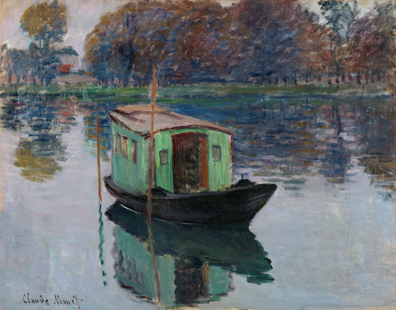 Un estudio en el bote de Claude Monet