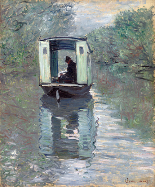 Das Atelierboot (Le bateauatelier) de Claude Monet