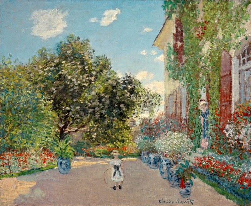 Das Haus Des Künstlers In Argenteuil de Claude Monet