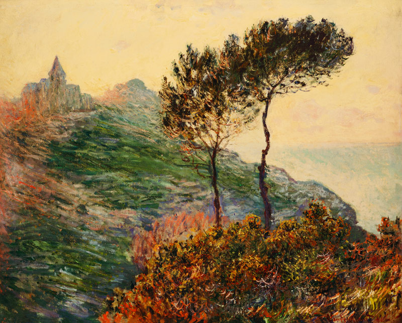 La iglesia de Varengeville de Claude Monet
