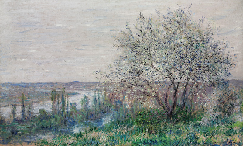 Spring mood in Vétheuil de Claude Monet