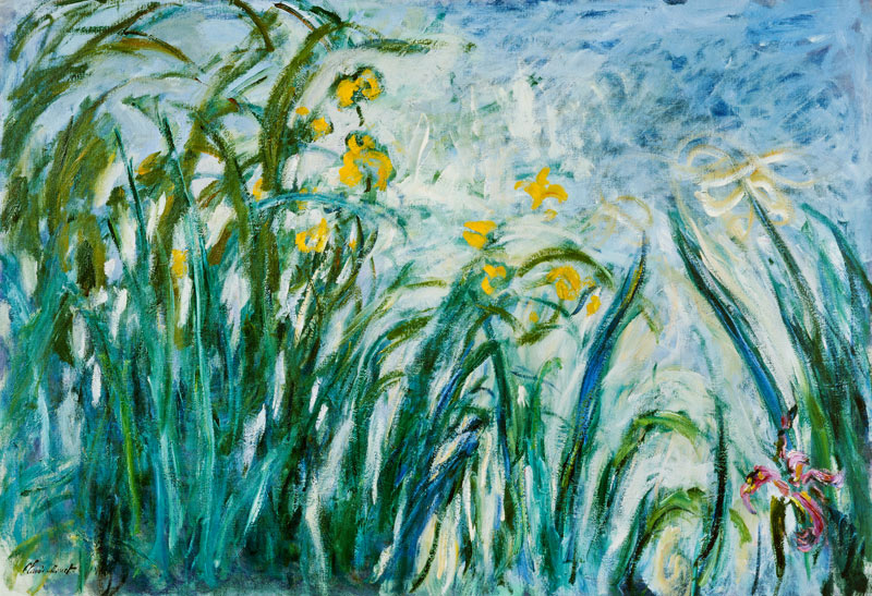Yellow and Purple Irises de Claude Monet