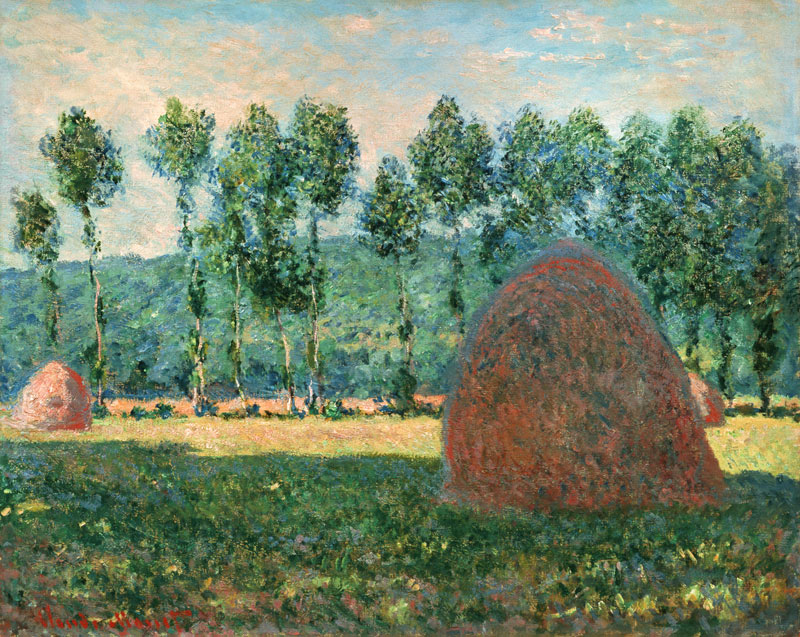 Haystacks near Giverny de Claude Monet
