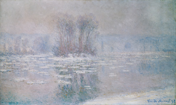 Ice at Bennecourt de Claude Monet