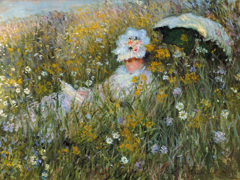 Pradera de flores de Claude Monet