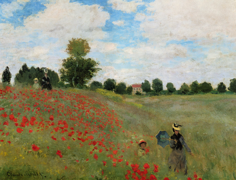 Amapolas en Argenteuil de Claude Monet