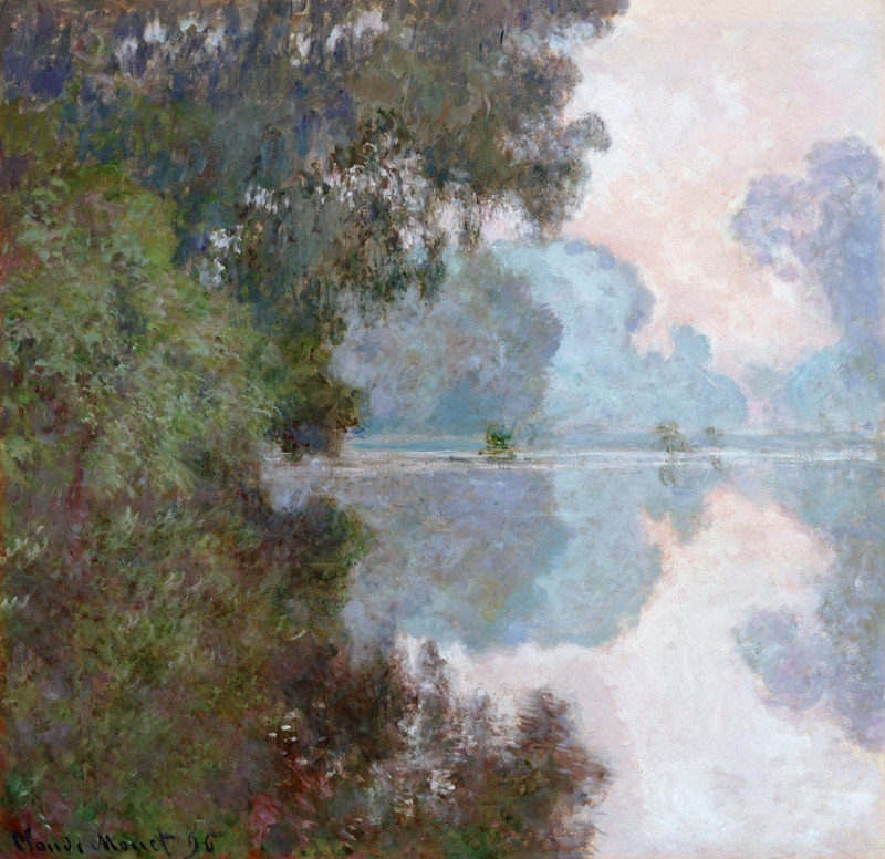 Morgen an der Seine, nahe Giverny de Claude Monet