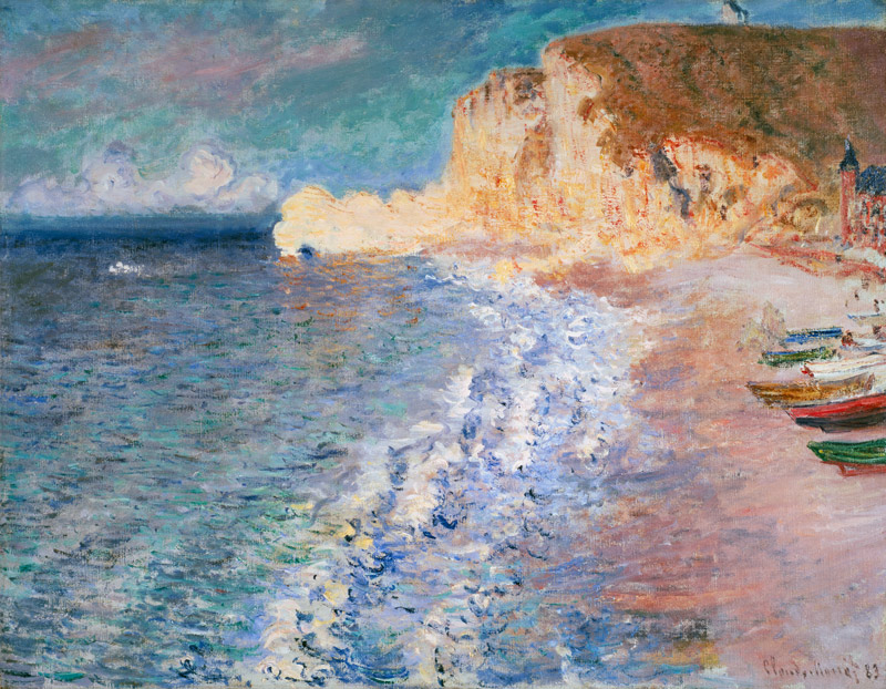 Morning at Etretat de Claude Monet