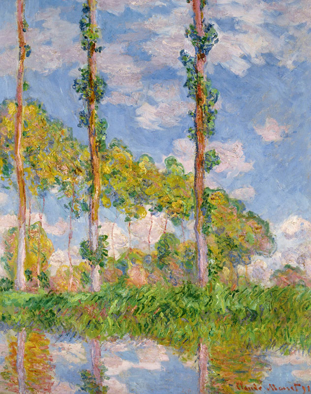 Poplars in the Sun de Claude Monet