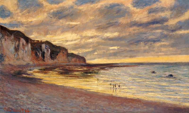 Pointe De Lailly, marea baja de Claude Monet