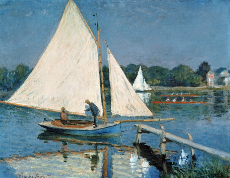 Sailing at Argenteuil de Claude Monet