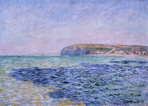 Shadows on the Sea. The Cliffs at Pourville de Claude Monet