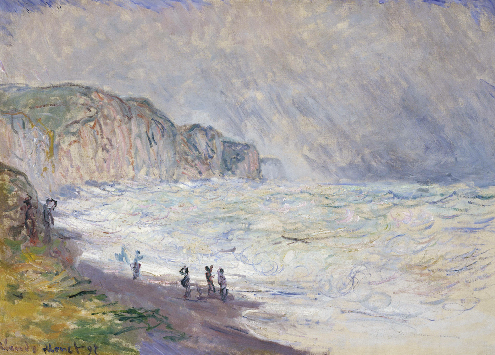 Heavy Sea at Pourville de Claude Monet