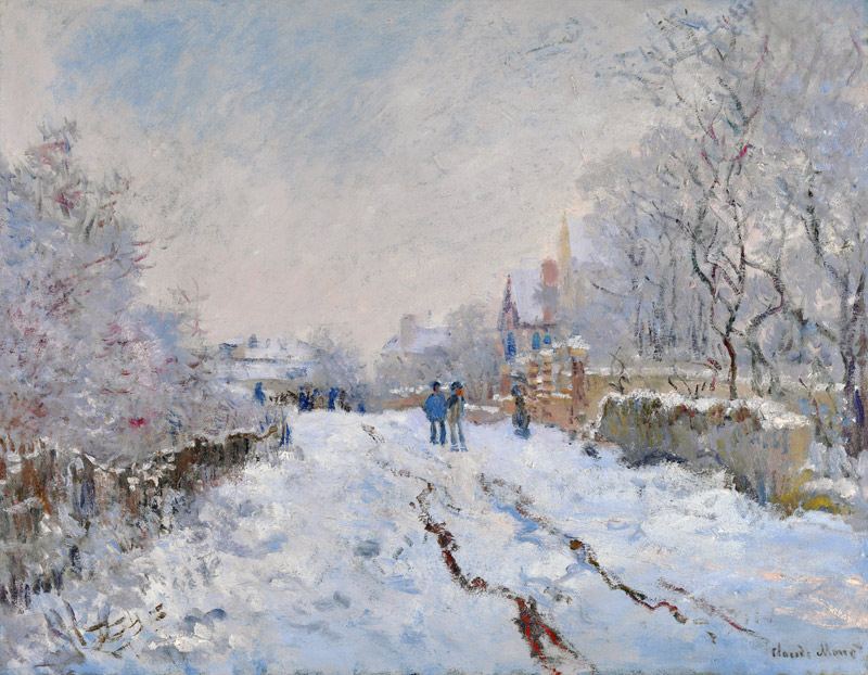 Snow Scene at Argenteuil de Claude Monet
