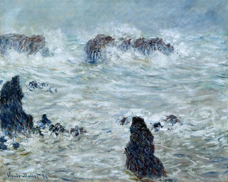 Storm, off the Coast of Belle-Ile de Claude Monet