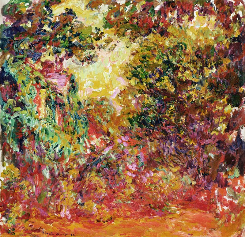 The Artist's House from the Rose Garden de Claude Monet