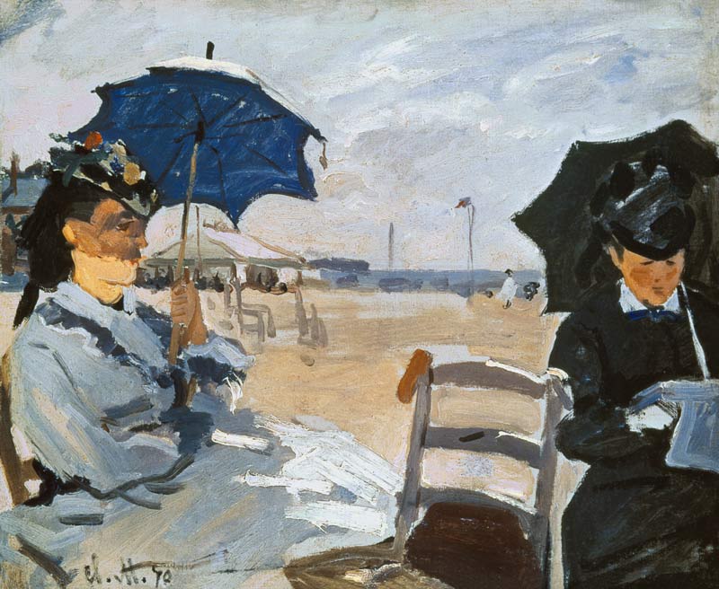 The Beach at Trouville de Claude Monet