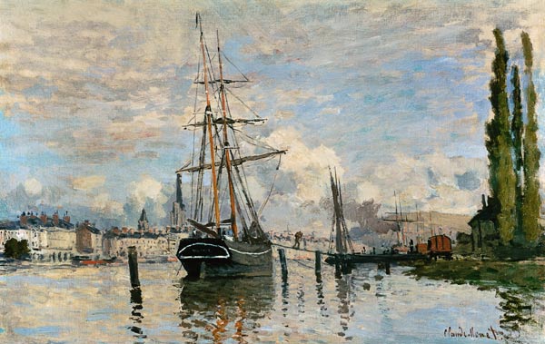 The Seine At Rouen de Claude Monet