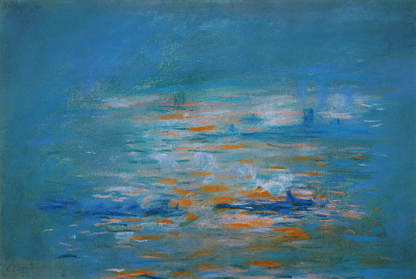 Tugboats on the River Thames de Claude Monet