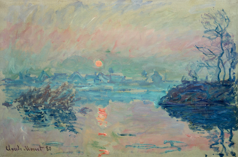 Puesta del sol de Claude Monet