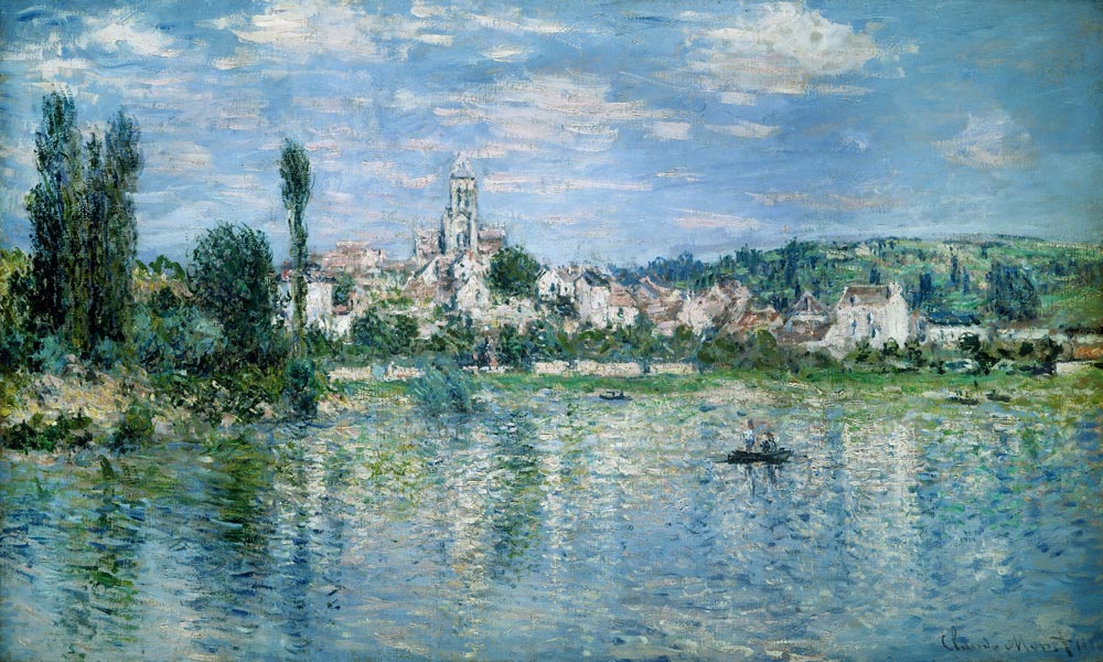"Vue de Vetheuil, ete"  (Vetheuil im Sommer) de Claude Monet