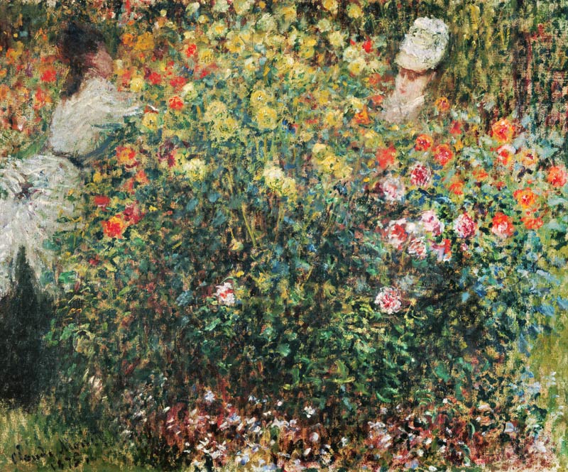 Women in the Flowers de Claude Monet
