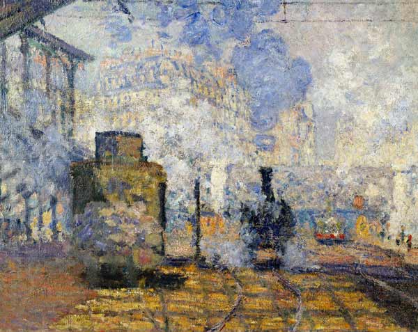 Monet / Gare Saint-Lazare / 1877 /Detail de Claude Monet