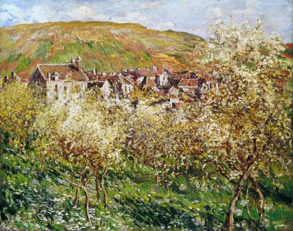 Apple Trees in Blossom de Claude Monet