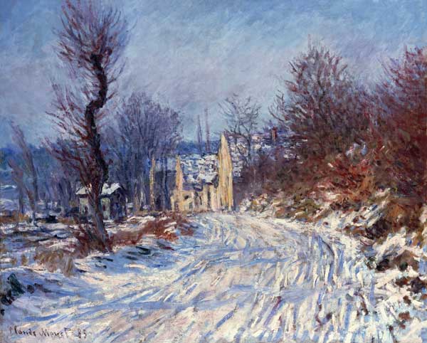 The Road to Giverny, Winter de Claude Monet