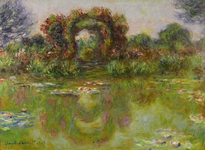Bassin aux Nymphéas, les Rosiers de Claude Monet
