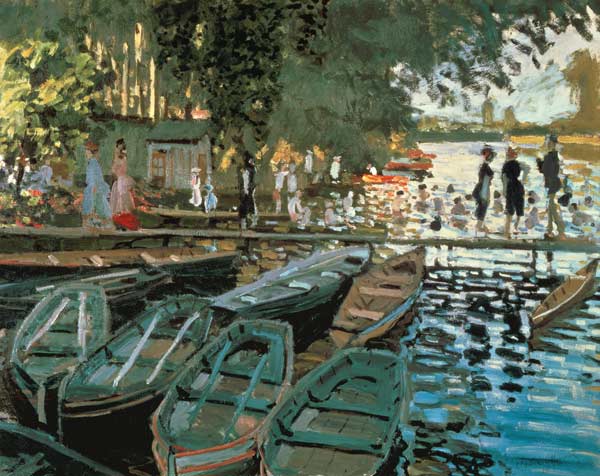 Bathers at La Grenouillere de Claude Monet