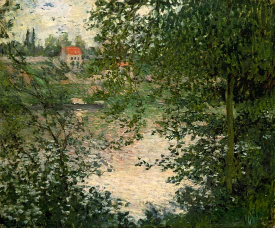 Vista entre los árboles de la isla de Claude Monet
