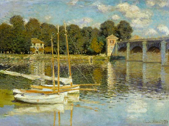 Puente de Argenteuil de Claude Monet