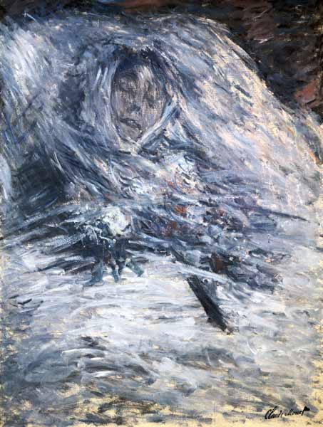 Camille Monet on the deathbed de Claude Monet