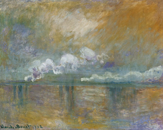 Charing Cross Bridge, Smoke in the Fog de Claude Monet