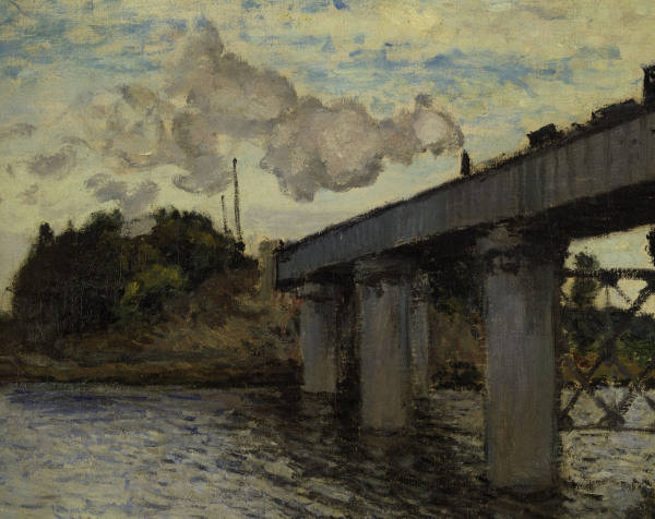 C.Monet / Railway bridge Argenteuil/1873 de Claude Monet