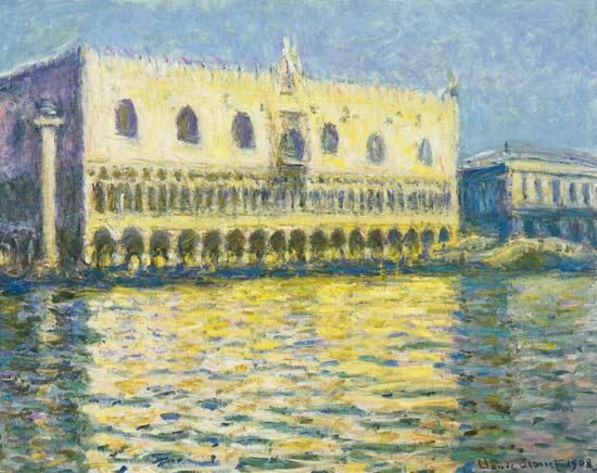 The Ducal Palace, Venice de Claude Monet