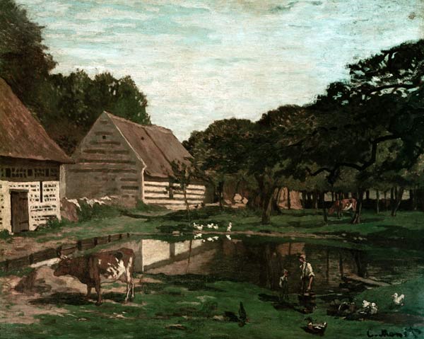 A Farmyard in Normandy de Claude Monet