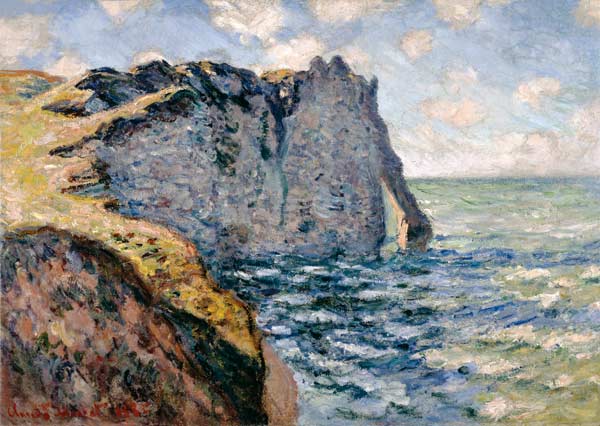 The Cliff of Aval, Etrétat de Claude Monet