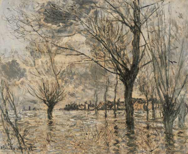 Flood of the Seine at Vétheuil de Claude Monet