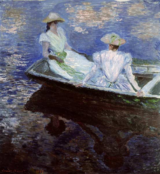 On the Boat de Claude Monet