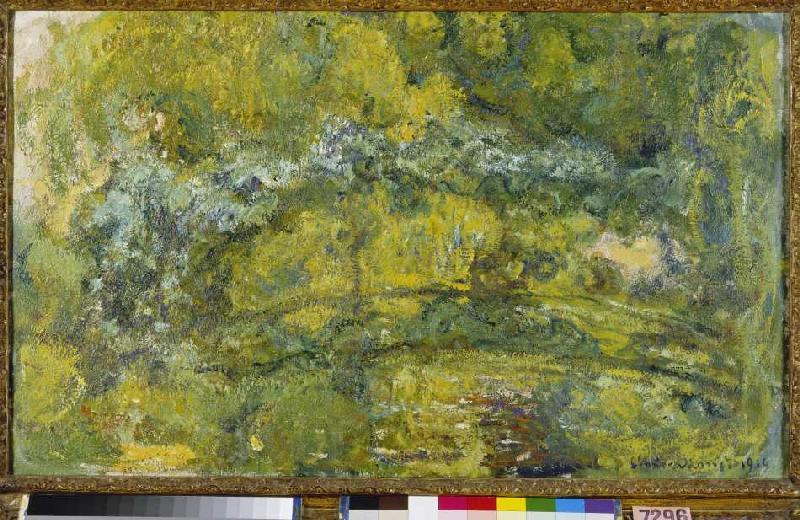 Le passerelle sur Le pool aux nymphéas. de Claude Monet