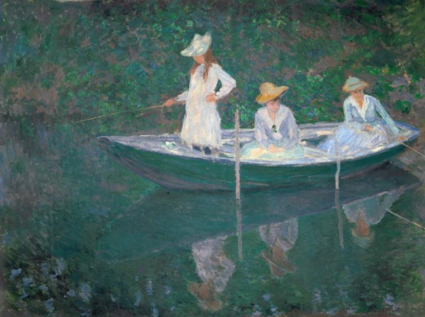 Eine Bootspartie in Giverny de Claude Monet