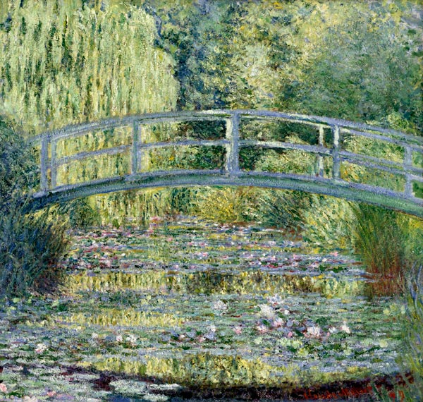 The Waterlily Pond: Green Harmony de Claude Monet