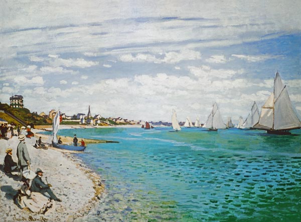 C.Monet, Regatta in Sainte-Adresse de Claude Monet