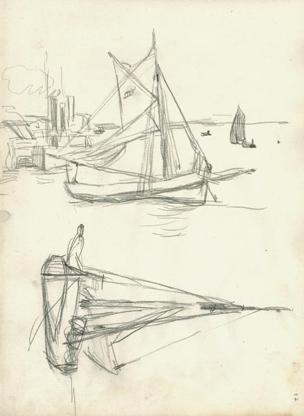 Studies of boats de Claude Monet