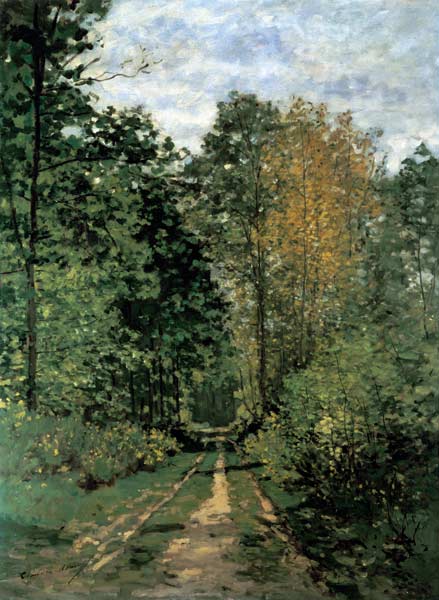 Camino en el bosque de Claude Monet