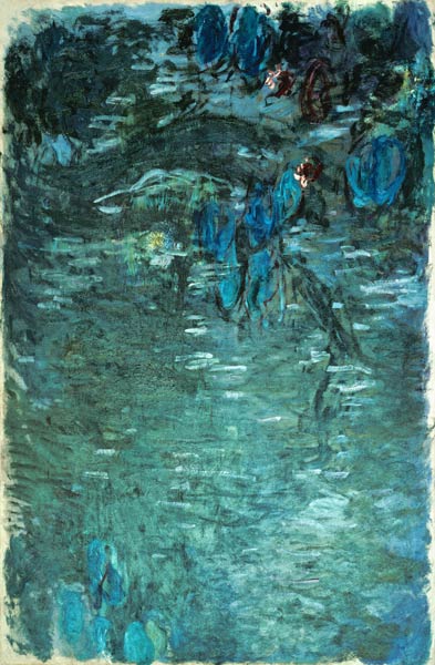 Ninfas y reflejo de los pastos de Claude Monet