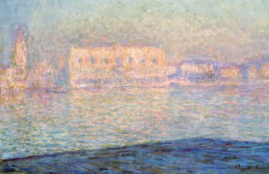 Le Palais Ducal Vu De Saint-Georges Majeur de Claude Monet
