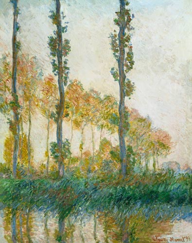 Poplars in autumn. de Claude Monet